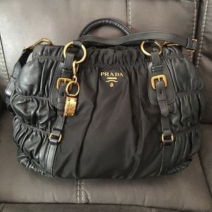 Prada Gaufre Shoulder Satchel